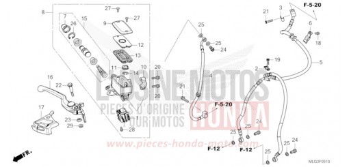 MAITRE-CYLINDRE DE FREIN AVANT CYLINDRE CRF1100D2N de 2022